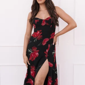 Meg Dress - Black Floral